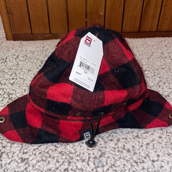 NWT AVALANCHE CAP PLAID Sherpa Lined Trapper  Hat Double STRECH SIZE S/M - Picture 11 of 14